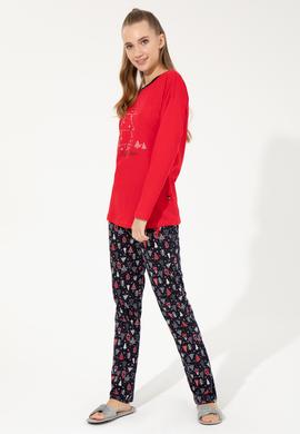Kadın Kırmızı Pijama Takımı - 50264798007