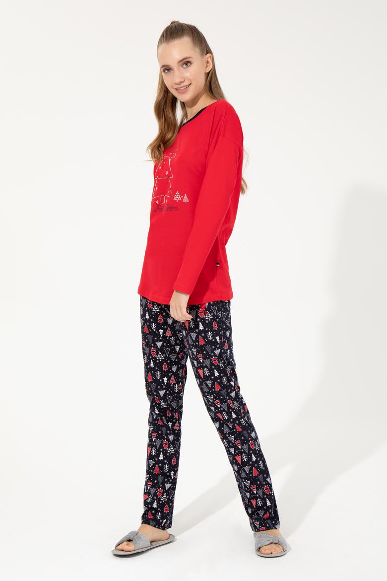 Kadın Kırmızı Pijama Takımı - 50264798007