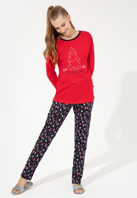 Kadın Kırmızı Pijama Takımı - 50264798007