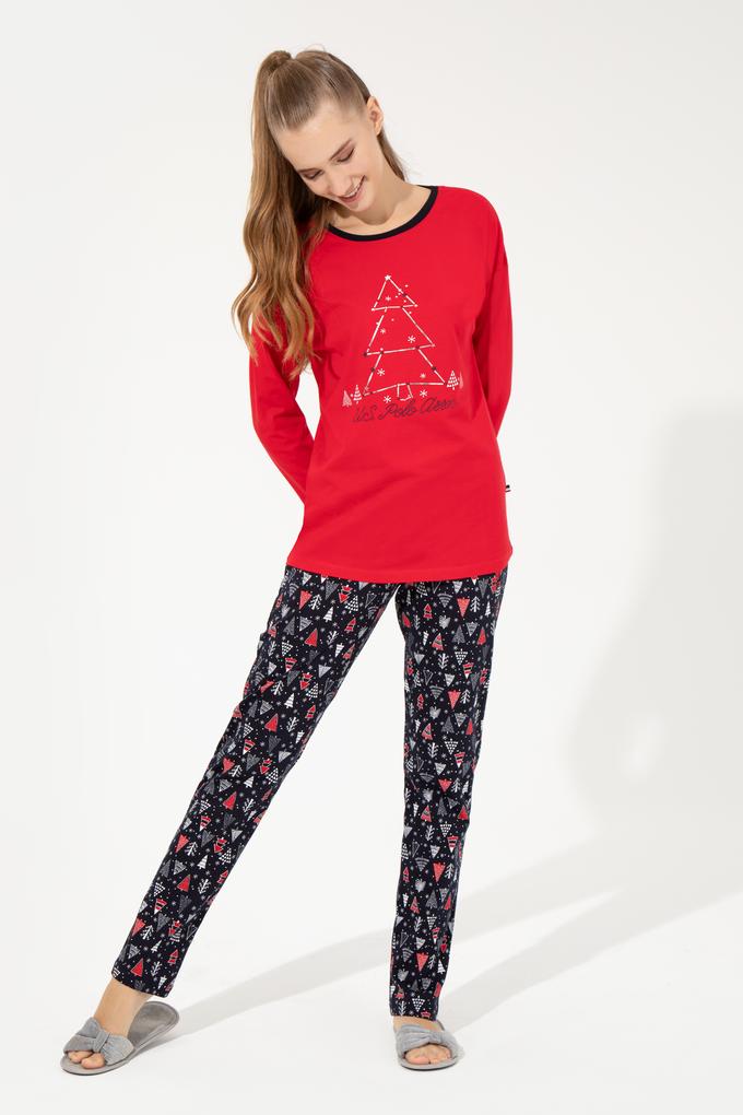 Kadın Kırmızı Pijama Takımı