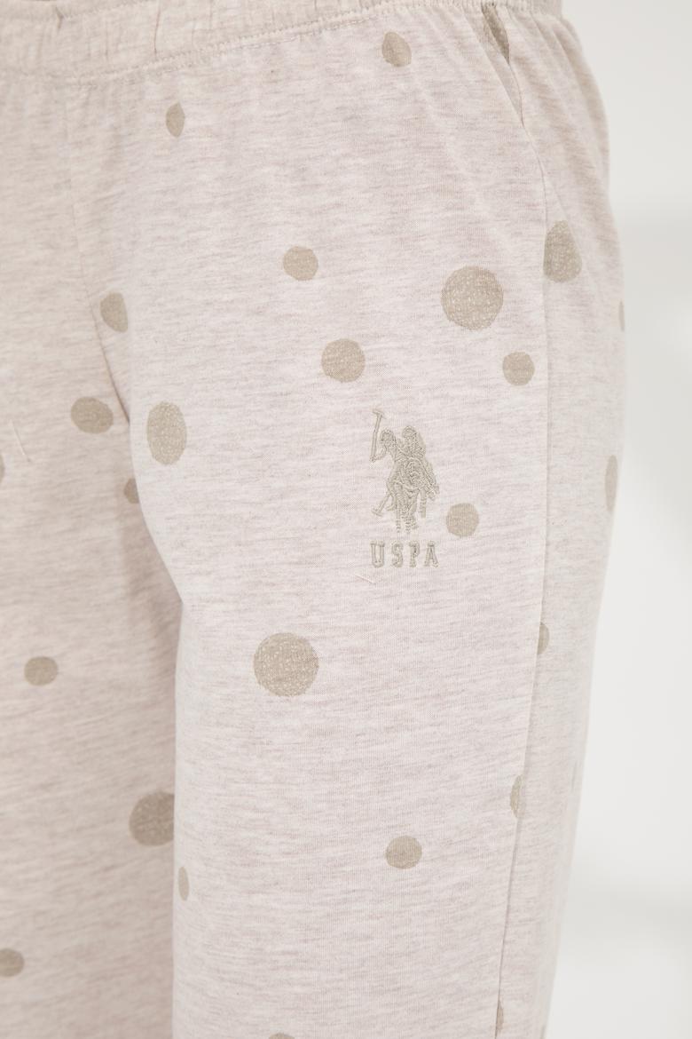 Kadın Bej Melanj Pijama Takımı - 50264799003