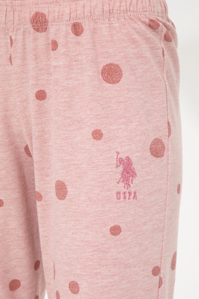 Kadın Pembe Melanj Pijama Takımı