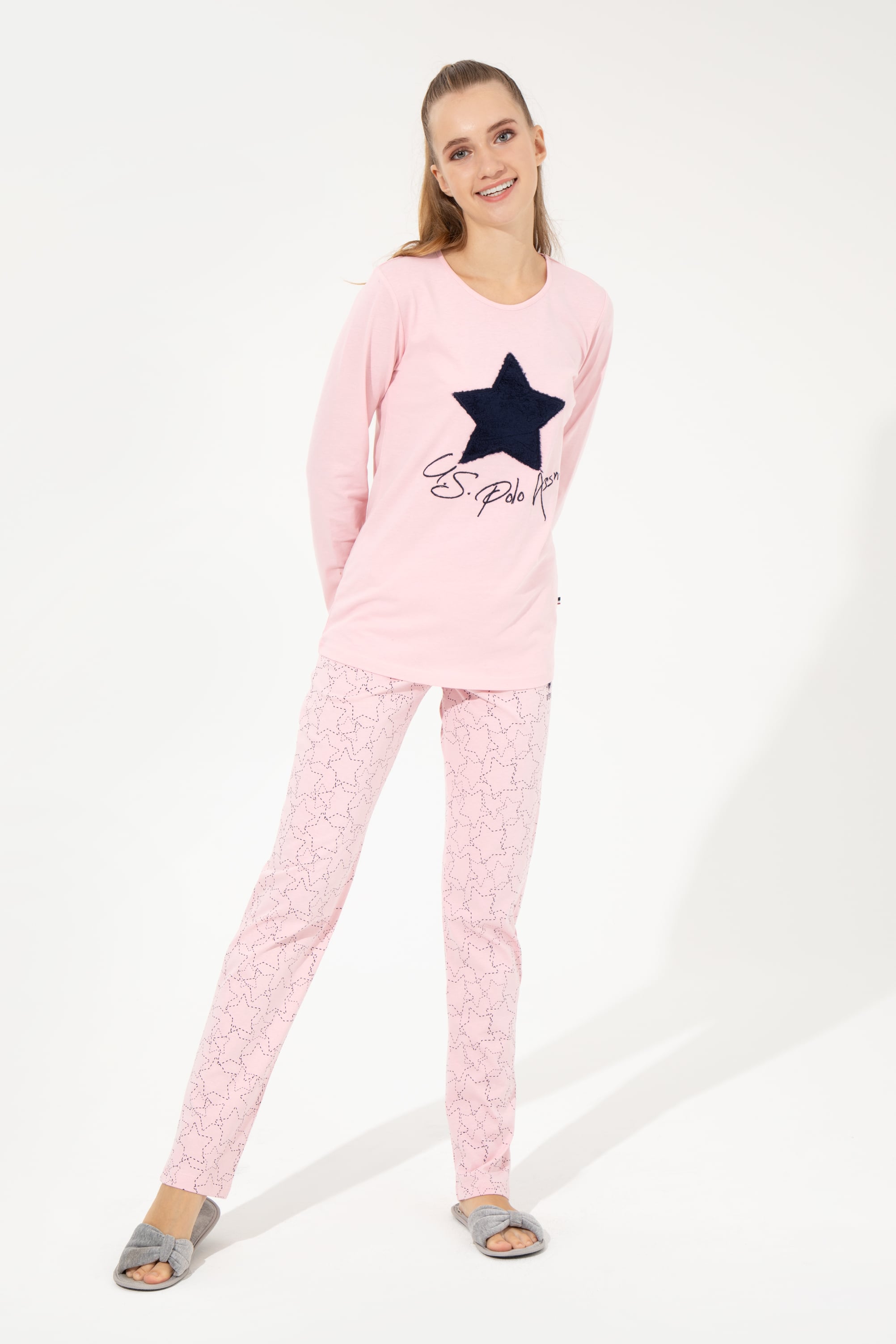 Kadın Pembe Pijama Takımı