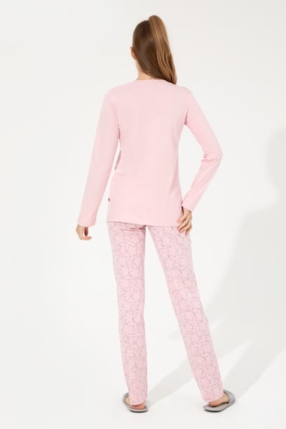 Kadın Pembe Pijama Takımı