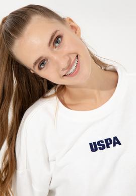 Kadın Ekru Bisiklet Yaka Basic Sweatshirt - 50261236014