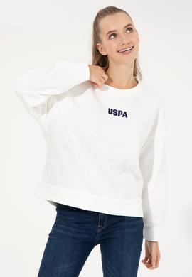 Kadın Ekru Bisiklet Yaka Basic Sweatshirt - 50261236014