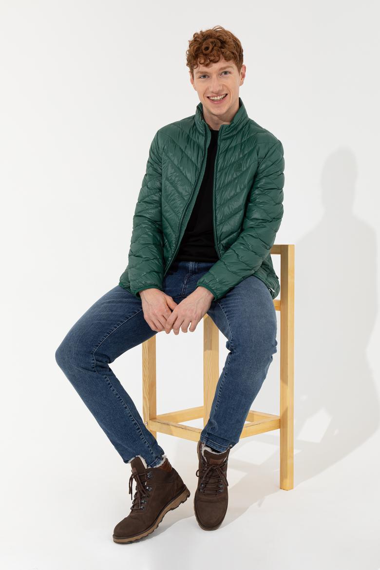 Erkek Yeşil Mont - 50254389063