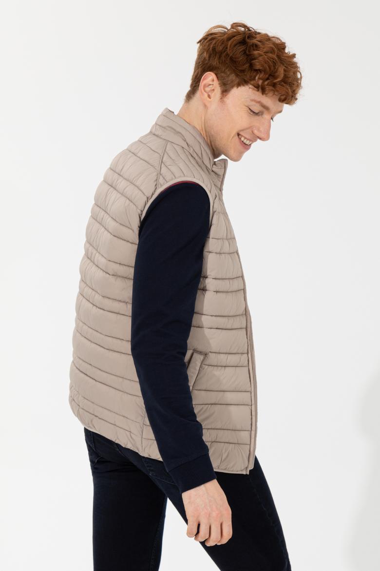 Erkek Taş Hakim Yaka Dokuma Yelek - 50256535028