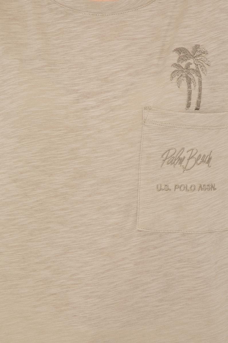 Kadın Haki Bisiklet Yaka Oversize Tişört