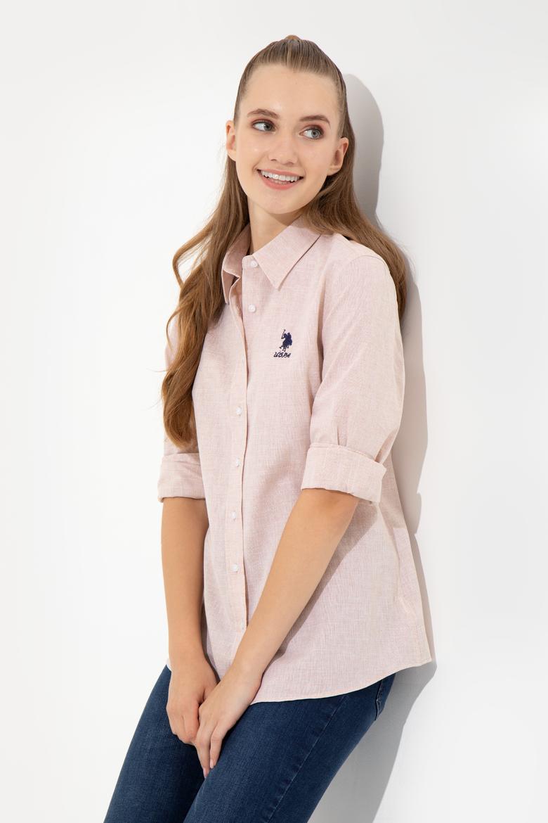 Kadın Turuncu Uzun Kollu Gömlek - 50251858020