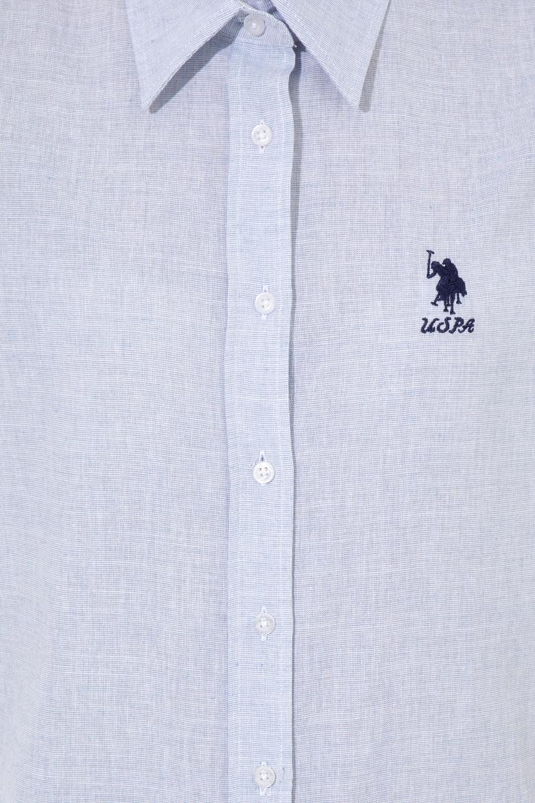 Kadın Açık Mavi Uzun Kollu Gömlek - 50251858003