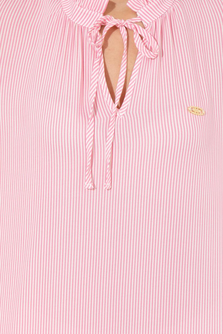 Kadın Pembe Uzun Kollu Gömlek - 50246375018