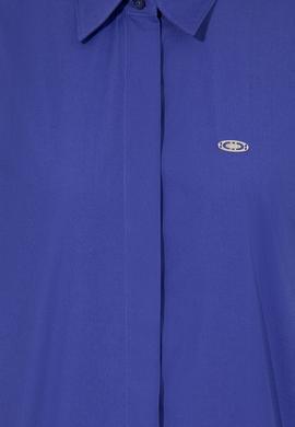 Kadın Mavi Uzun Kollu Basic Gömlek - 50254692012