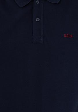 Erkek Lacivert Polo Yaka Basic Sweatshirt - 50257229011