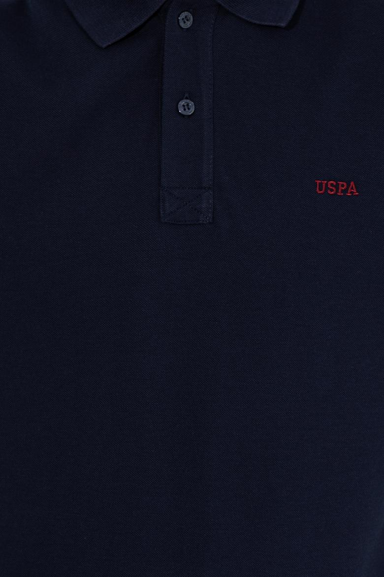 Erkek Lacivert Polo Yaka Basic Sweatshirt - 50257229011