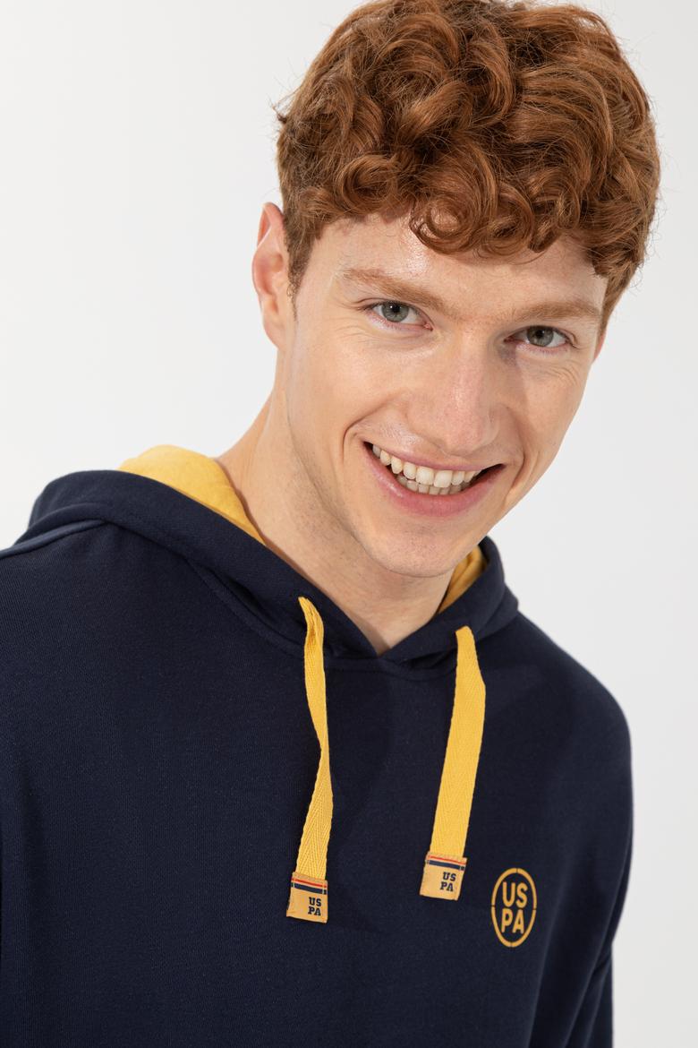 Erkek Lacivert Kapüşonlu Sweatshirt - 50257190011