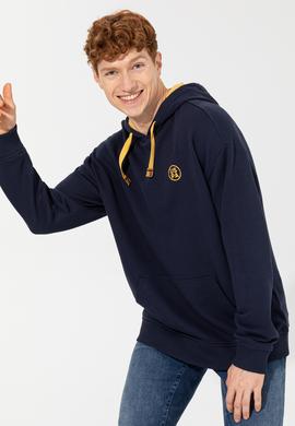 Erkek Lacivert Kapüşonlu Sweatshirt - 50257190011