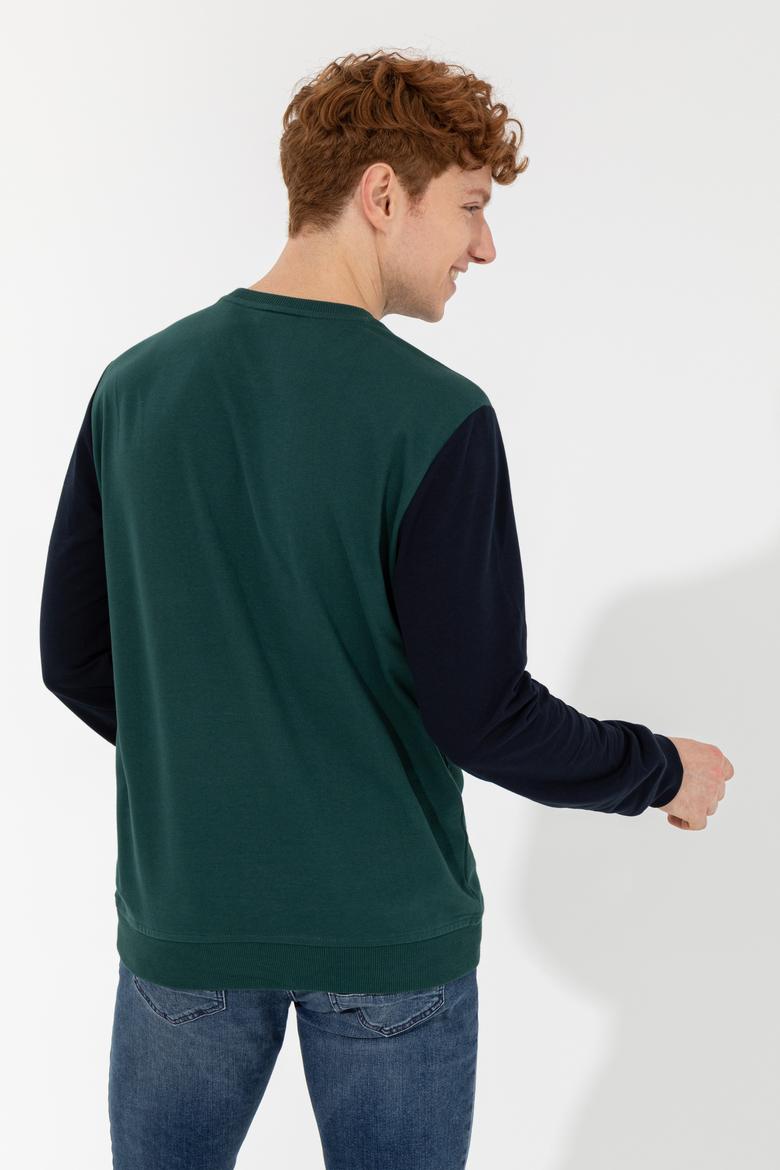 Erkek Yeşil Sweatshirt - 50257174029