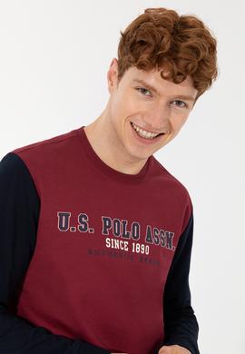 Erkek Vişne Kapüşonlu Sweatshirt - 50257174039