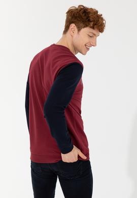 Erkek Vişne Kapüşonlu Sweatshirt - 50257174039