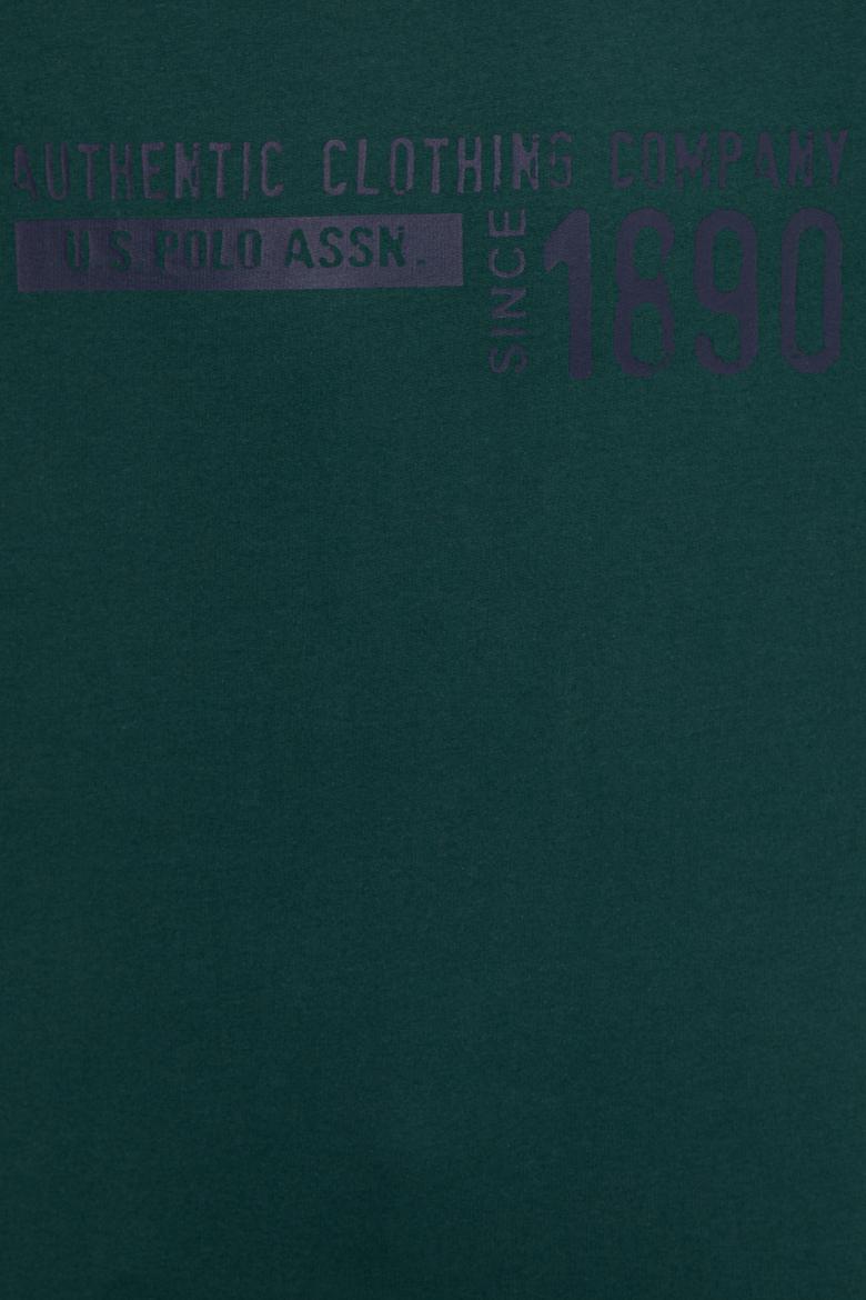 Erkek Yeşil Bisiklet Yaka Sweatshirt - 50257196026