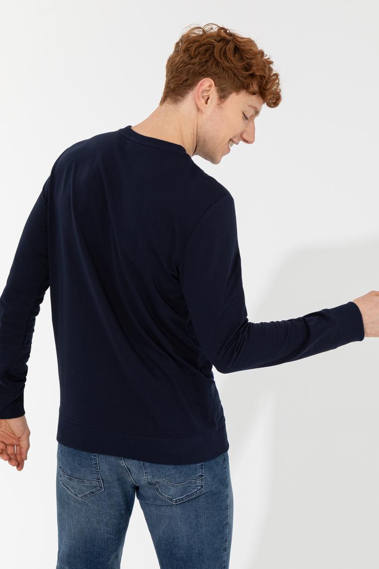 Erkek Lacivert Basic Sweatshirt - 50257281019