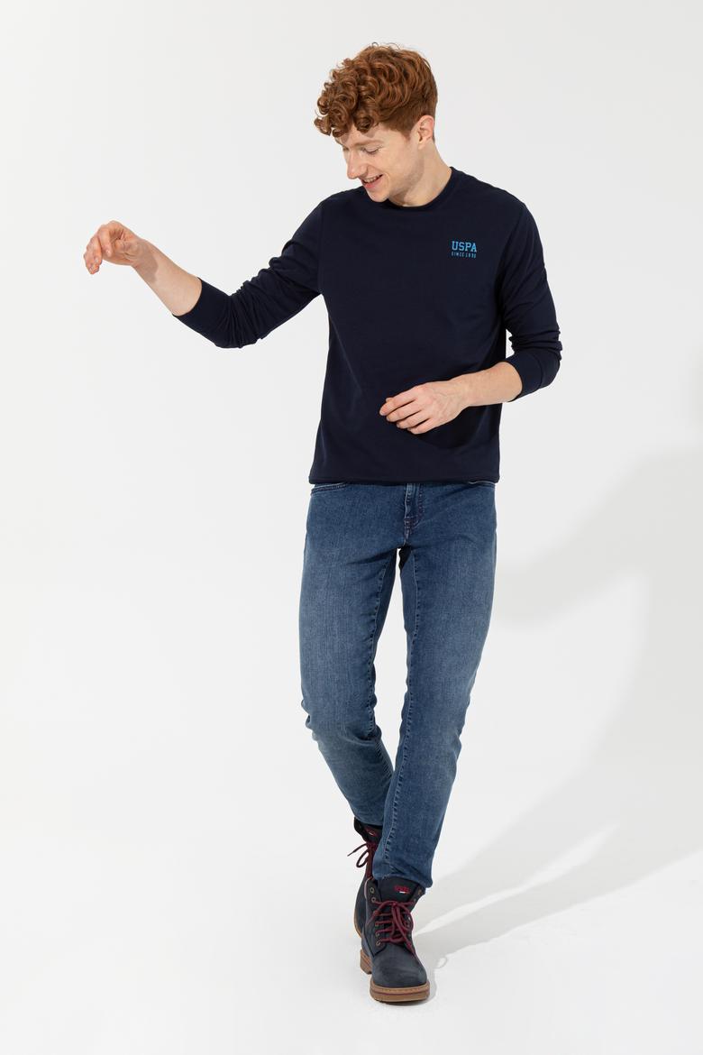 Erkek Lacivert Basic Sweatshirt - 50257281019