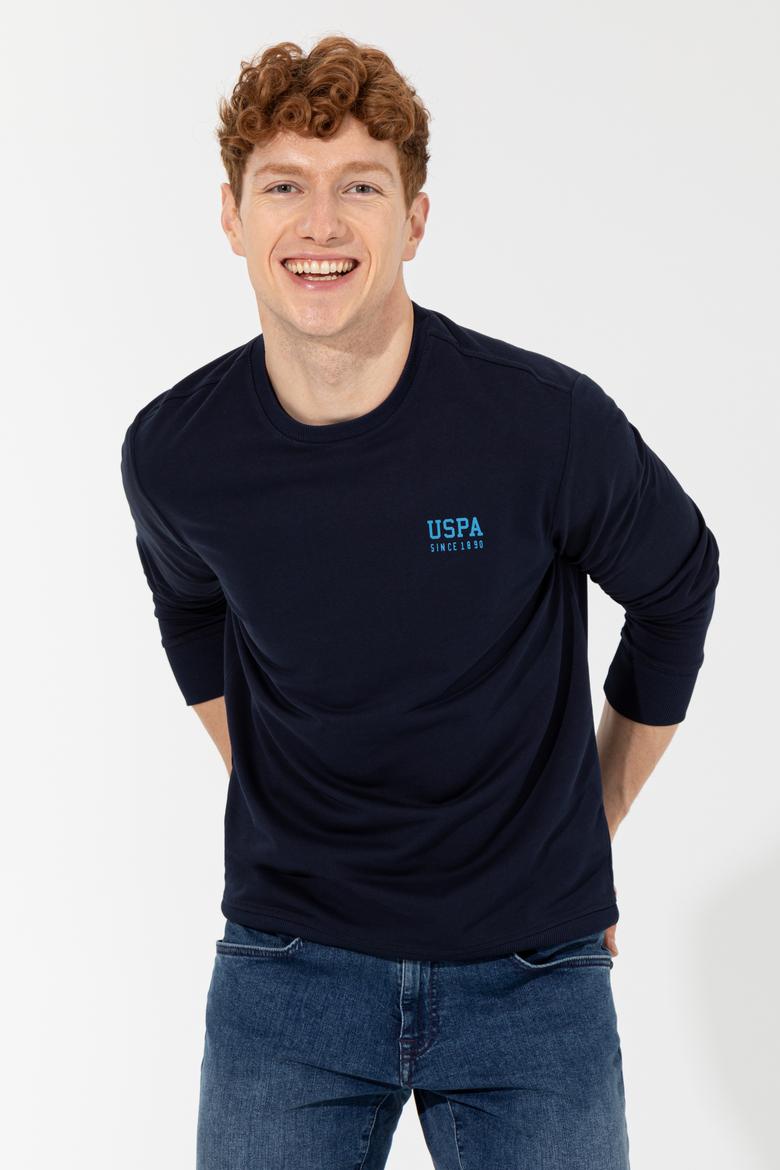 Erkek Lacivert Basic Sweatshirt