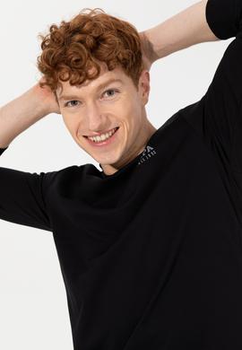 Erkek Siyah Bisiklet Yaka Sweatshirt Basic - 50257281050