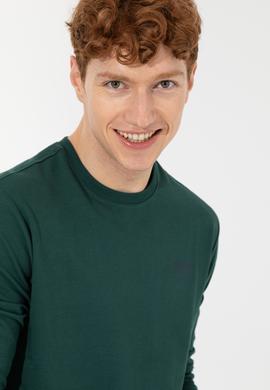 Erkek Yeşil Basic Sweatshirt - 50257281029