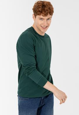 Erkek Yeşil Basic Sweatshirt - 50257281029