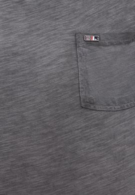 Erkek Antrasit Bisiklet Yaka T-Shirt - 50220099052