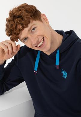 Erkek Lacivert Kapüşonlu Sweatshirt - 50257481017