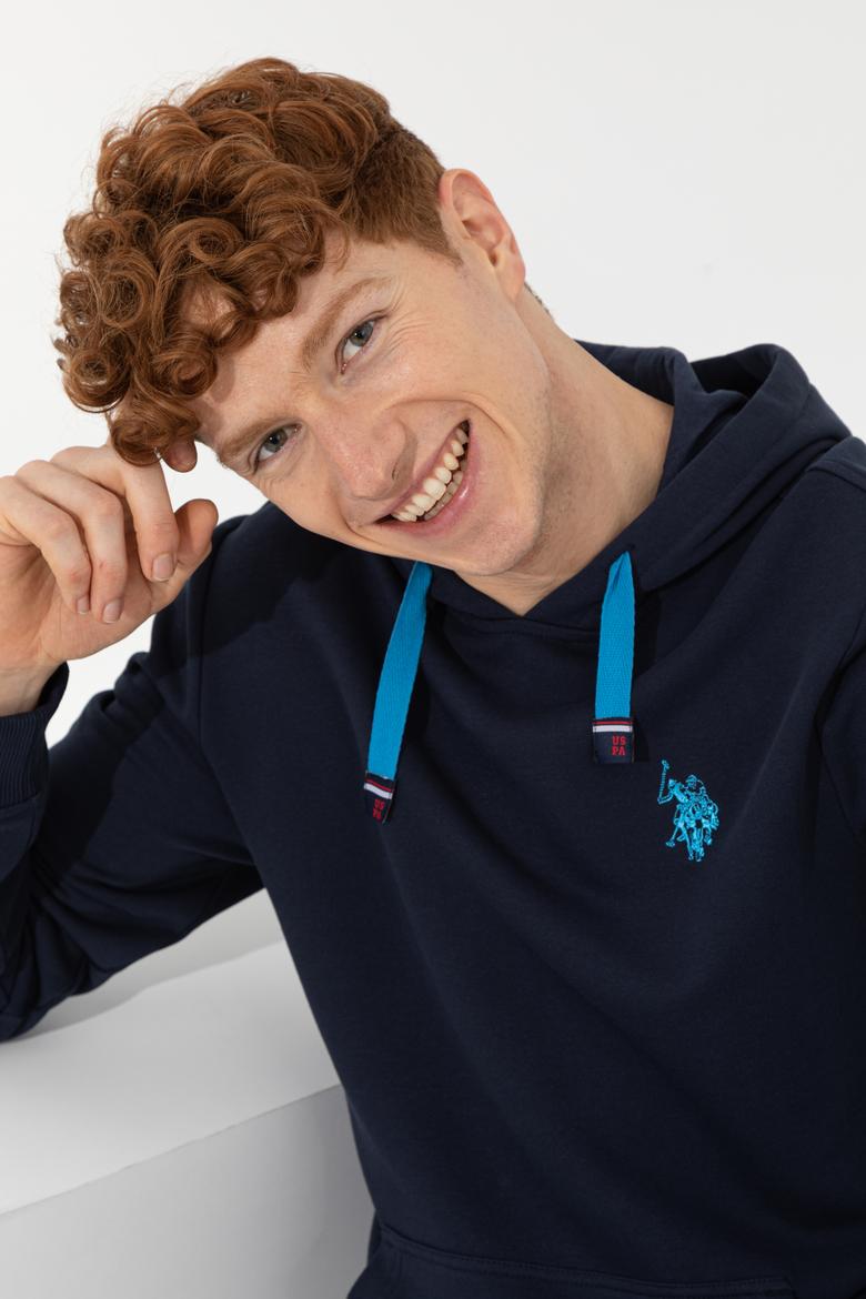 Erkek Lacivert Kapüşonlu Sweatshirt - 50257481017
