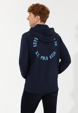 Erkek Lacivert Kapüşonlu Sweatshirt - 50257481017