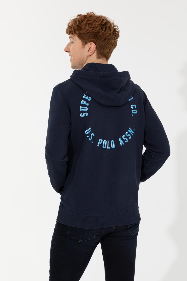 Erkek Lacivert Kapüşonlu Sweatshirt - 50257481017