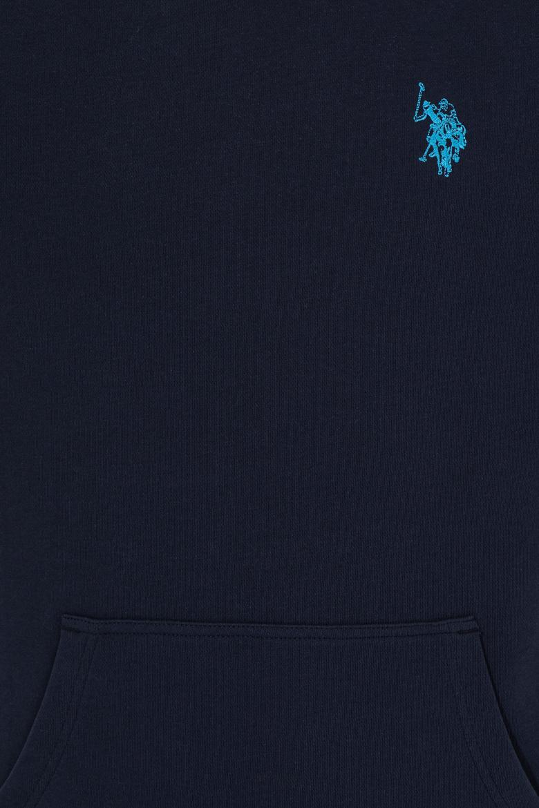Erkek Lacivert Kapüşonlu Sweatshirt - 50257481017