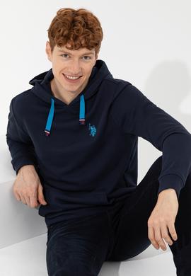 Erkek Lacivert Kapüşonlu Sweatshirt - 50257481017