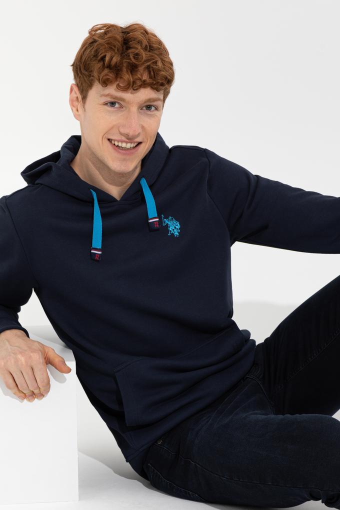 Erkek Lacivert Kapüşonlu Sweatshirt