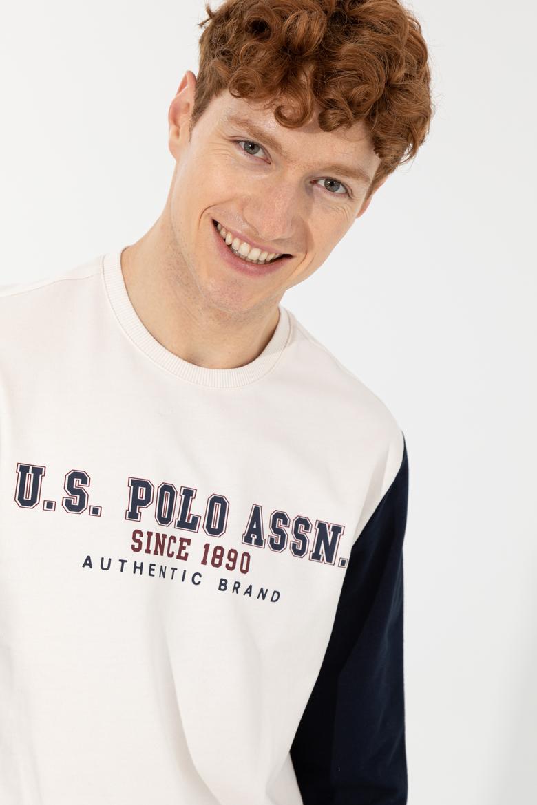 Erkek Ekru Sweatshirt - 50257174007