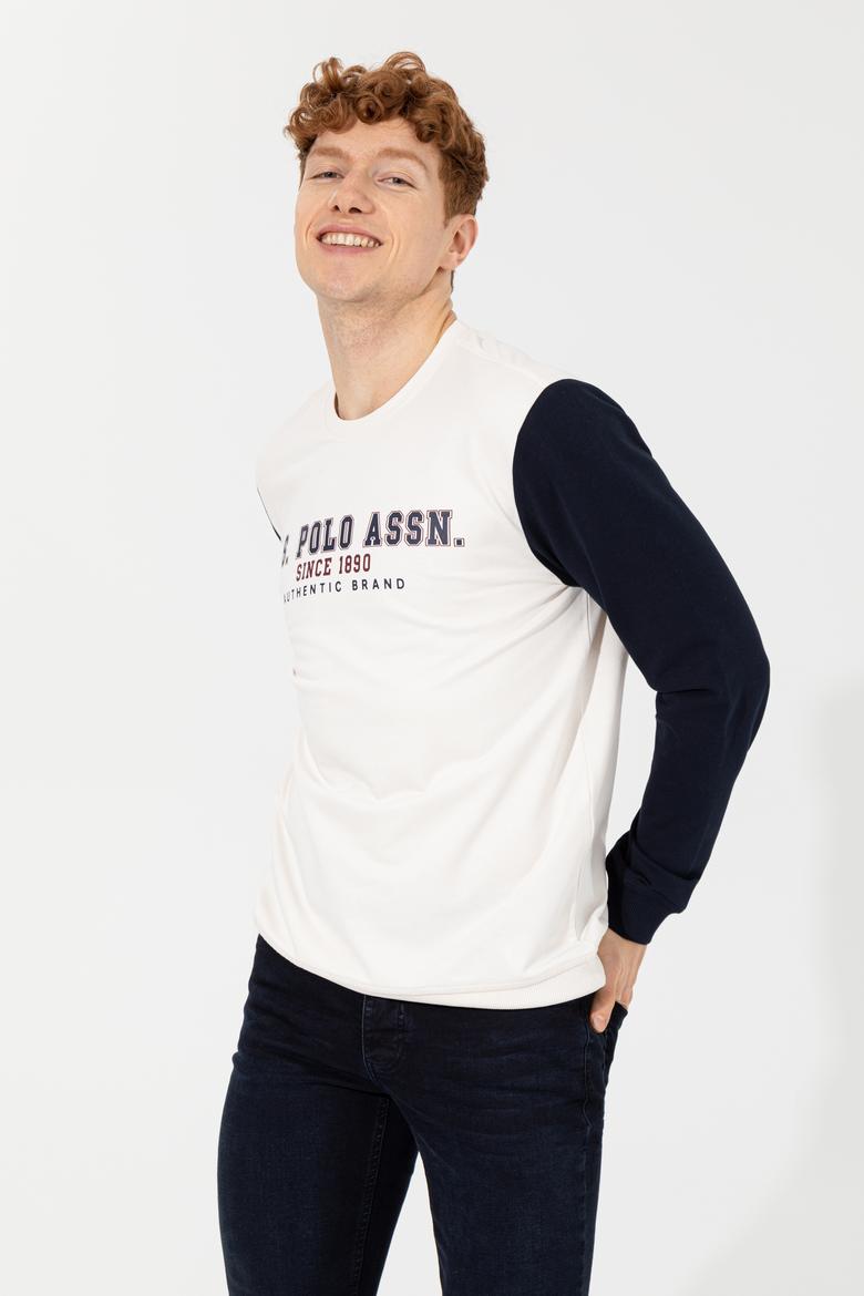 Erkek Ekru Sweatshirt - 50257174007