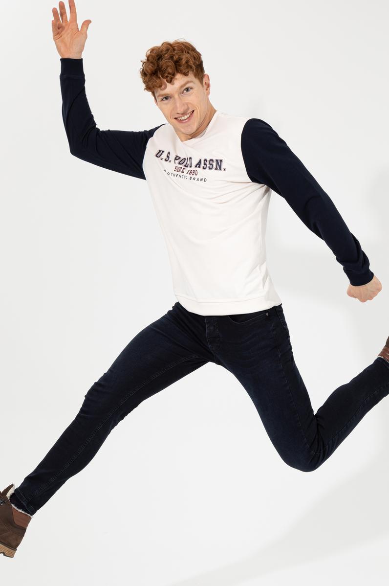 Erkek Ekru Sweatshirt