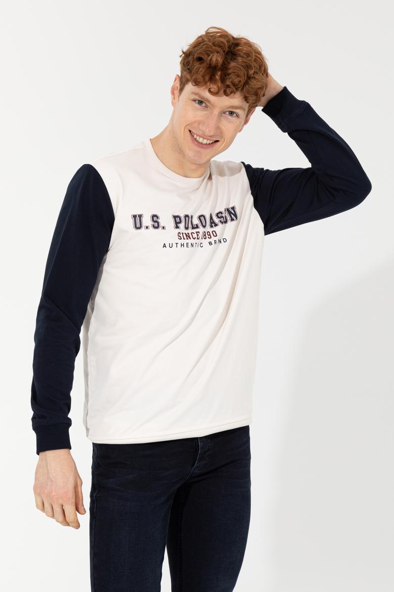 Erkek Ekru Sweatshirt - 50257174007