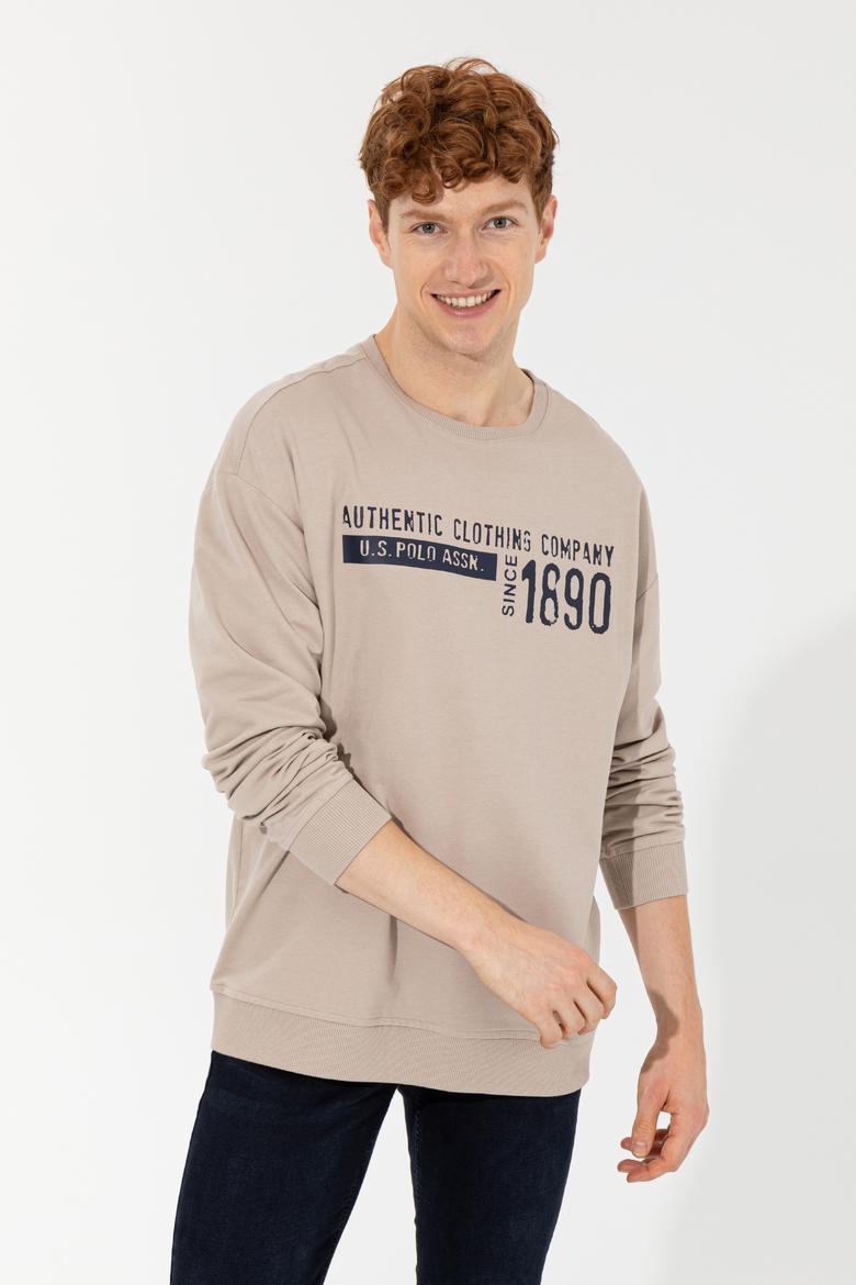 Erkek Taş Bisiklet Yaka Sweatshirt - 50257196036