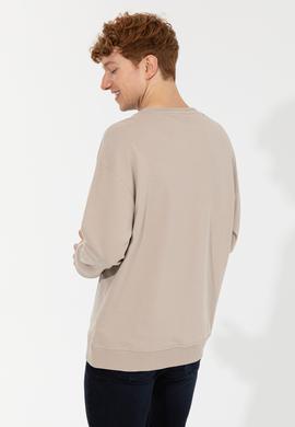 Erkek Taş Bisiklet Yaka Sweatshirt - 50257196036