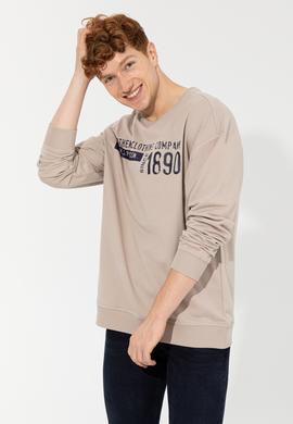 Erkek Taş Bisiklet Yaka Sweatshirt - 50257196036