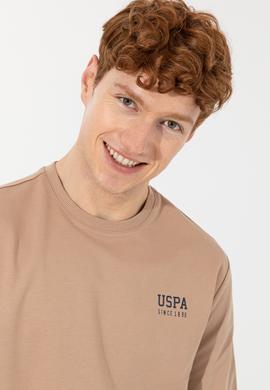 Erkek Camel Basic Sweatshirt - 50257281099