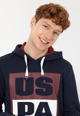 Erkek Lacivert Kapüşonlu Sweatshirt - 50257482015