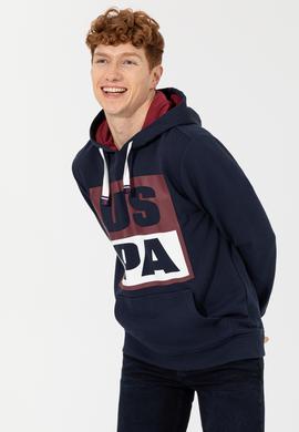 Erkek Lacivert Kapüşonlu Sweatshirt - 50257482015