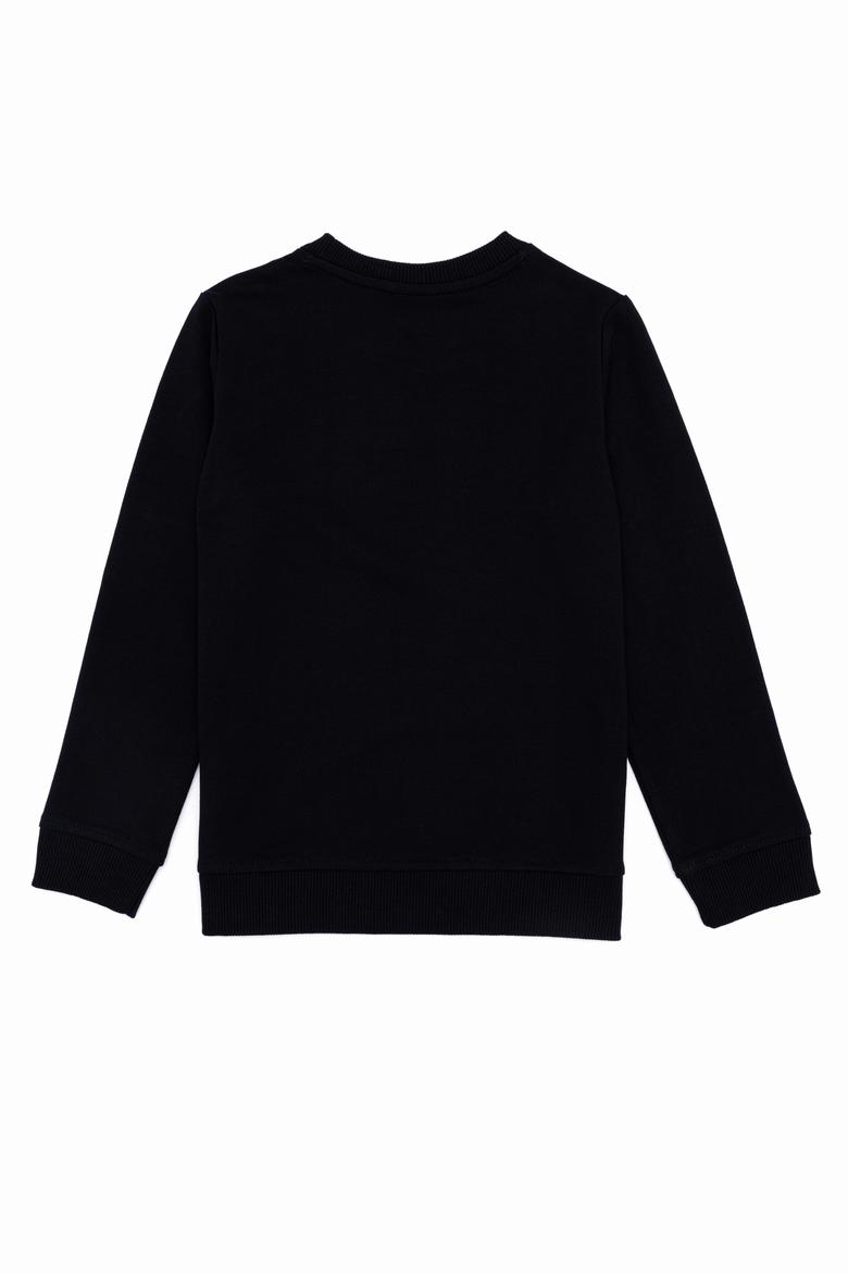 Erkek Çocuk Siyah Basic Sweatshirt - 50260644045